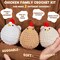 Crochet Kit for Beginners, Crochet Starter Kits for Adults Amigurumi Craft Knitting Crochet Animals Kits with Step-by-Step Video Tutorials, 3 Pcs Chicken (40%+ Yarn)